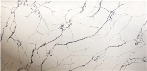 Super White Carrara Quartz Slabs