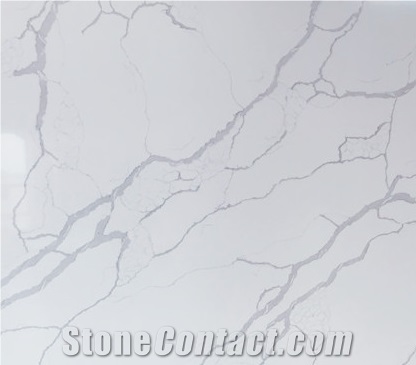 White Carrara Quartz Slabs