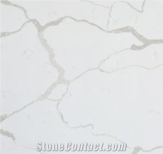 White Carrara Quartz Slabs