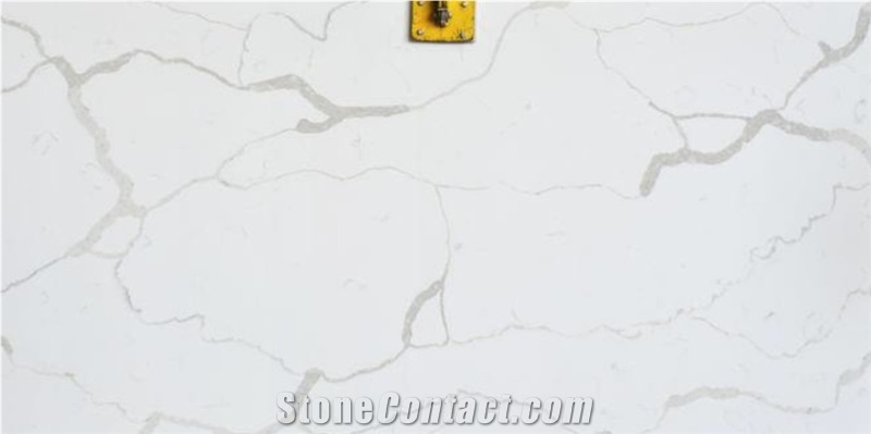 White Carrara Quartz Slabs