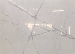 White Statuario Quartz Stone Slabs