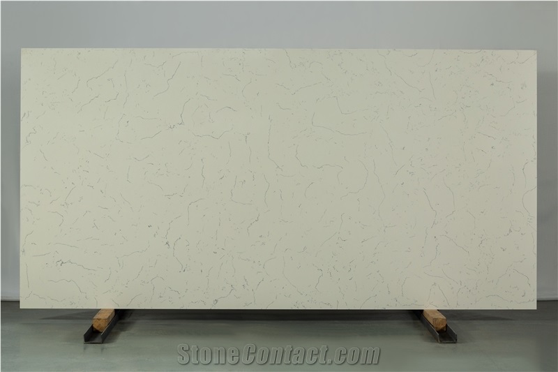 White Texture 8311 Series Quartz Stone Slabs