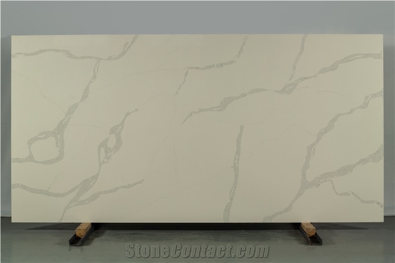 Zd-9031 Calacatta Nuvo Quartz Stone Slabs