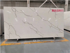 Zd-9518 Carrara White Quartz Stone Slabs Zd-9518 Carrara White Quartz Stone Slabs