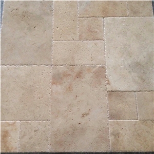 Edge Breaking Ivory Light Travertine French Pattern Set