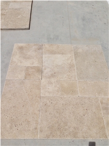 Edge Breaking Ivory Light Travertine French Pattern Set