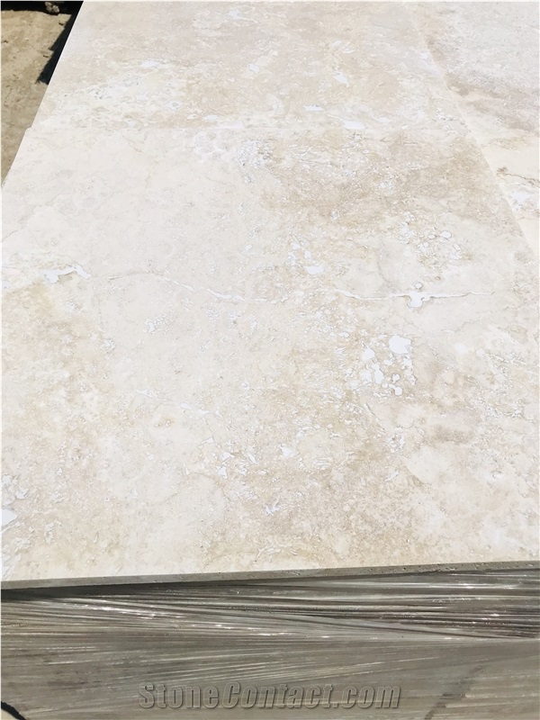 Filled Honed Ivory Travertine (B)