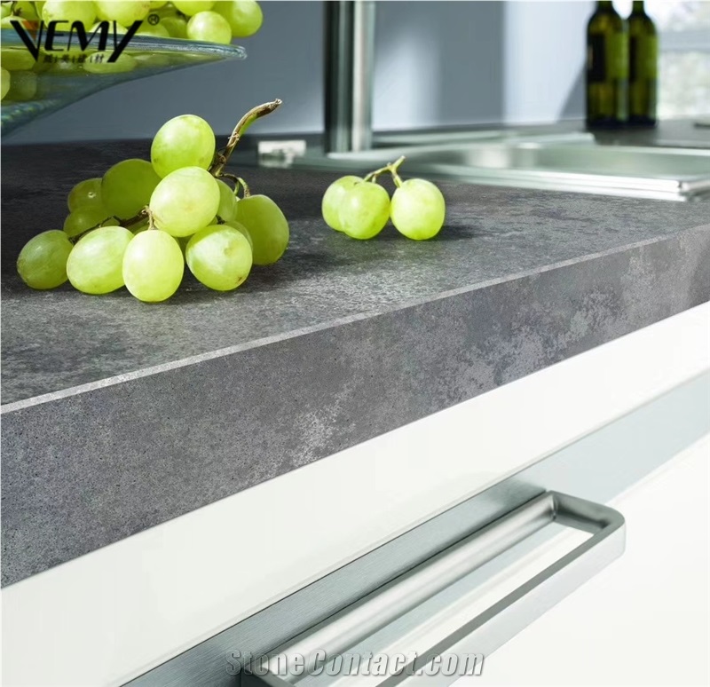 Caesarstone Grey Concrete Vemy Quartz Stone Countertop