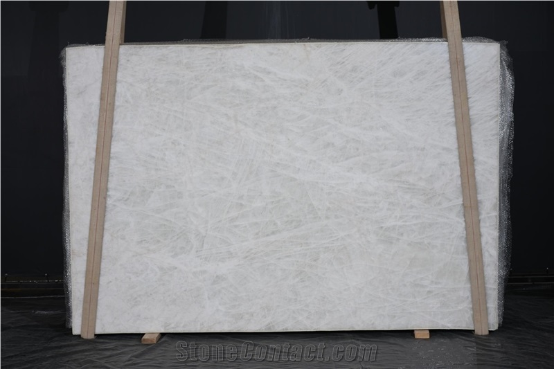 Bianco Cristallo Quartzite Slabs