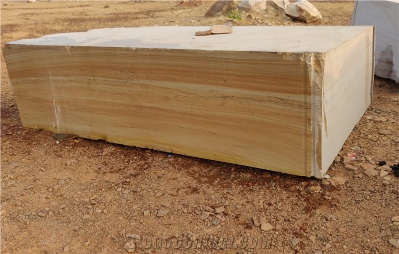 Golden Exotic Wave Quartzite Bocks