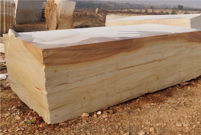 Golden Exotic Wave Quartzite Bocks