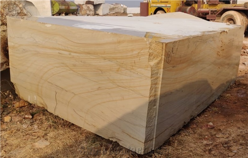 Golden Exotic Wave Quartzite Bocks