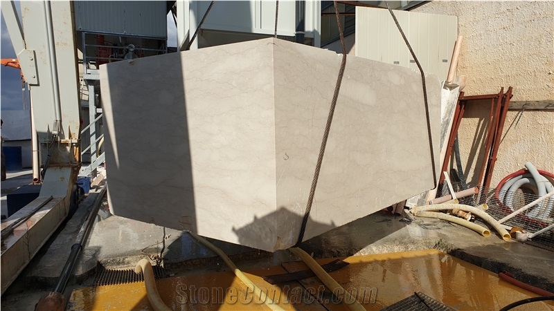 Perlatino Di Sicilia Marble Block, Italy Beige Marble