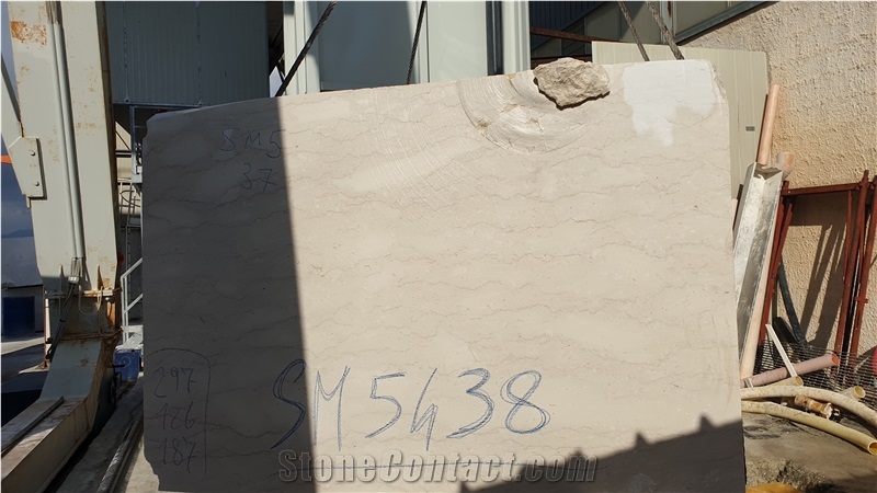 Perlatino Di Sicilia Marble Block, Italy Beige Marble