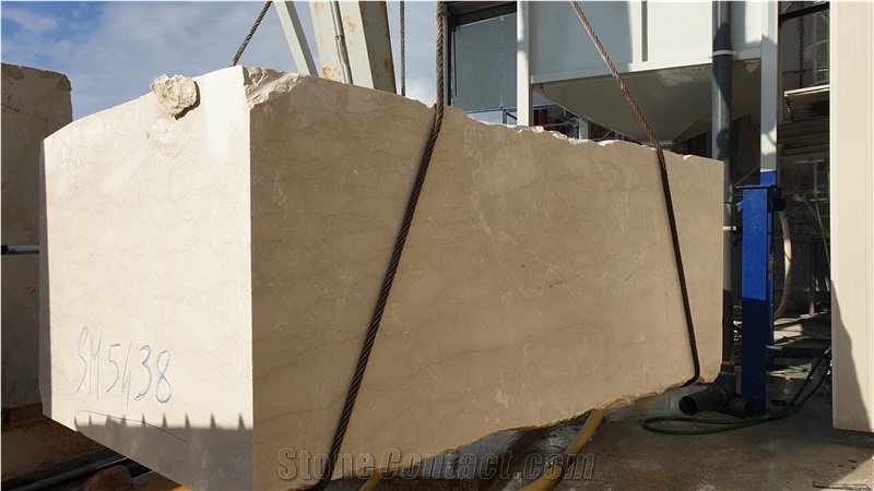 Perlatino Di Sicilia Marble Block, Italy Beige Marble