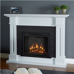 Artificial Marble Beige Colors Fireplace Factroy