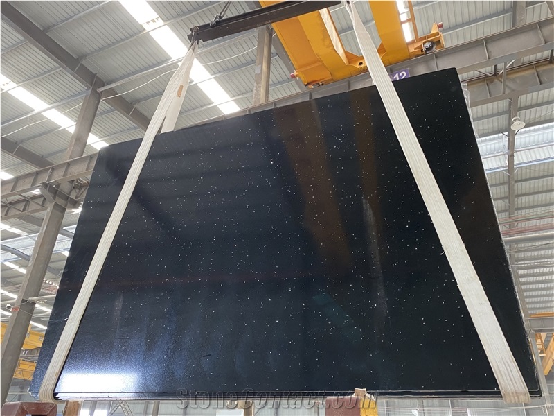 Artificial Quartz Black Mirror Engineered Stone
