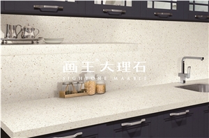 Beige Marble Terrazzo Kitchen Countertop Hwn607