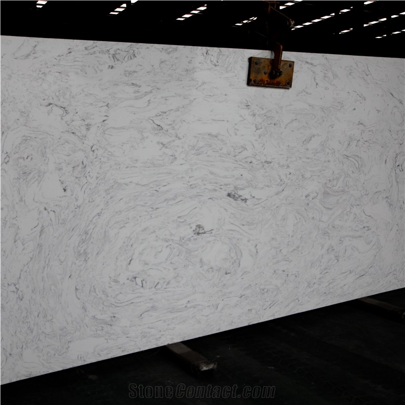 Calacatta Cultured Marble Engineered Stone Slab
