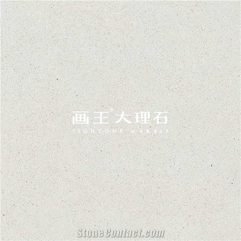 Carrara White Aggregate Terrazzo Tiles Hwn601