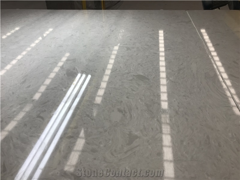 Cicily Grey Artificial Marble Big Slab