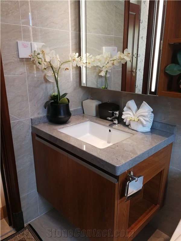 Crystal Grey, Engineered Marble, Solid Surface