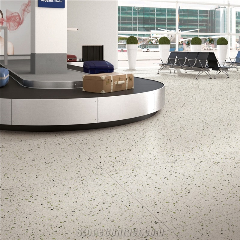 Inorganic Marble Slab Terrazzo Flooring Tiles