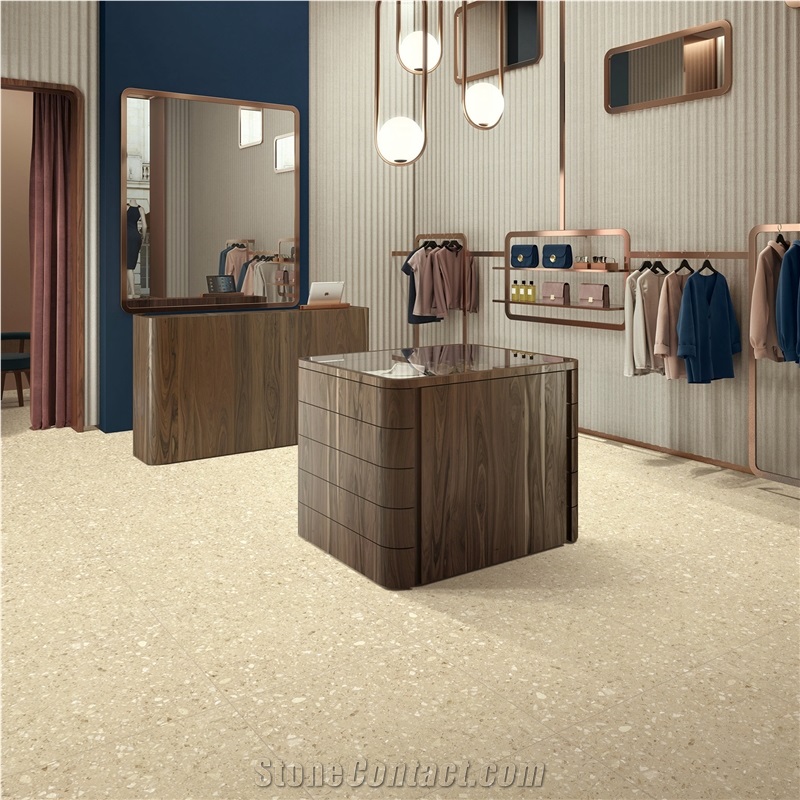 Inorganic Marble Slab Terrazzo Flooring Tiles