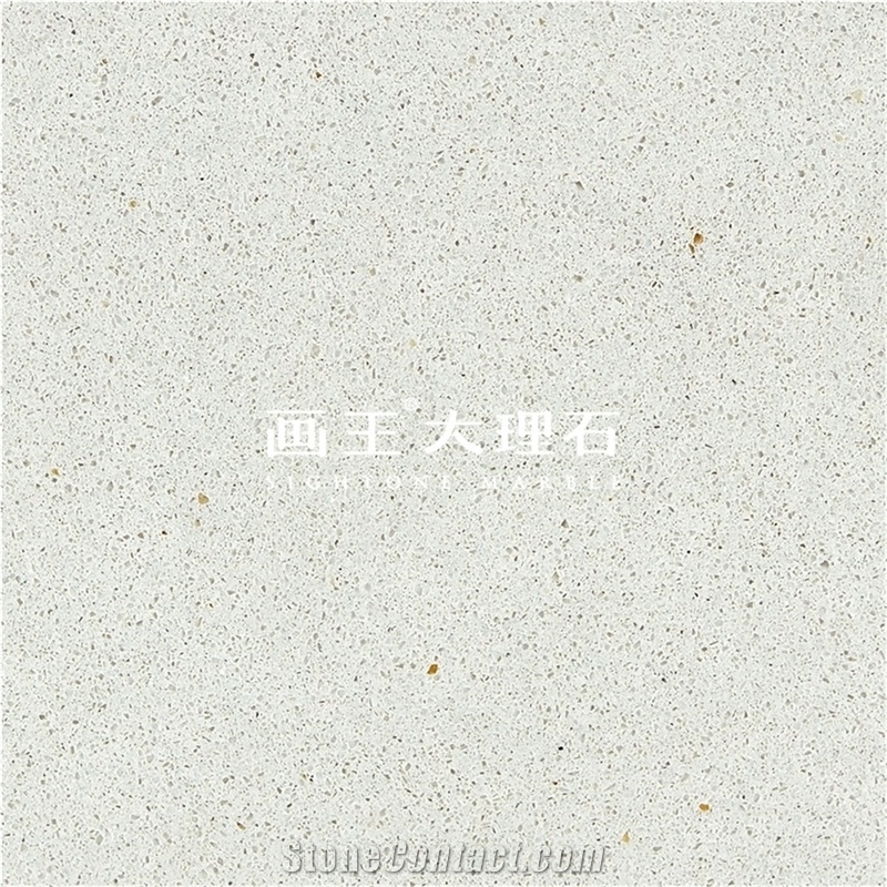 Ivory White Marble Terrazzo Tiles Hwn603