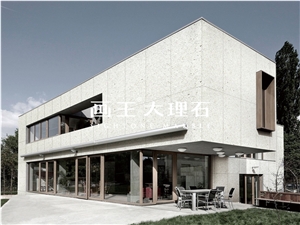 Terrazzo Tiles for Facade Calacata White Hwn711