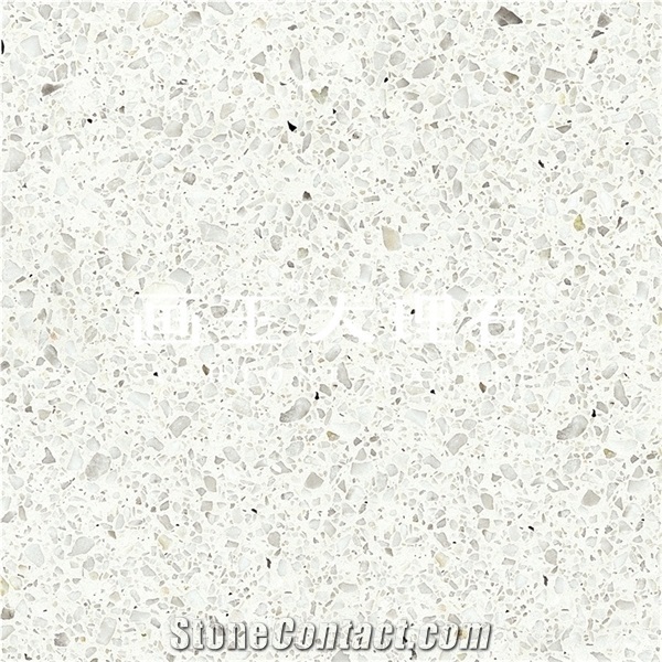 Terrazzo Tiles for Facade Calacata White Hwn711