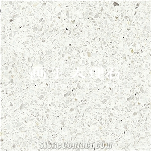 Terrazzo Tiles for Facade Calacata White Hwn711