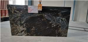 Titanium Granite Slabs, India Black Granite