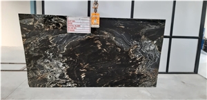 Titanium Granite Slabs, India Black Granite