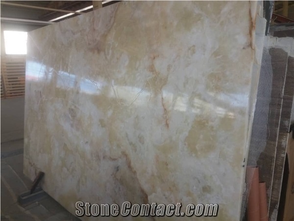 Onyx Slabs, Iran White Onyx