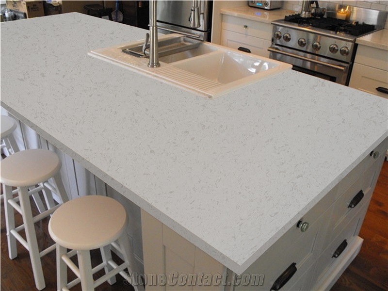 Bianco Pearl Quartz Slab