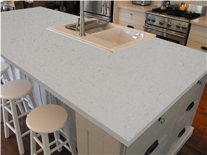 Bianco Pearl Quartz Slab