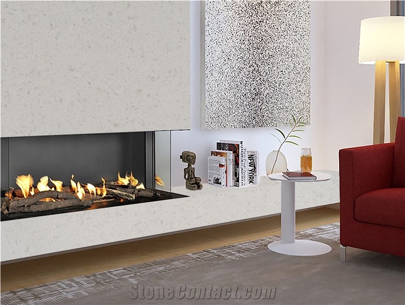 Bianco Pearl Quartz Slab