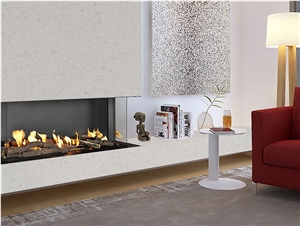 Bianco Pearl Quartz Slab