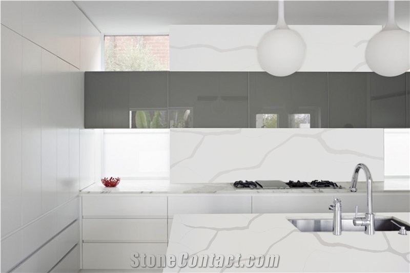 Calacatta Como Quartz Slab
