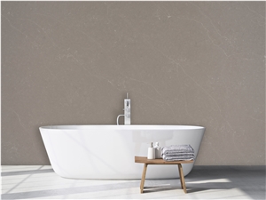 Calacatta Mystery Gray Quartz Slab