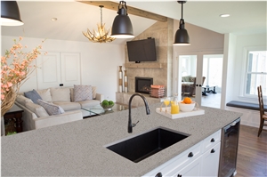Gray Shimmer Quartz Slabs