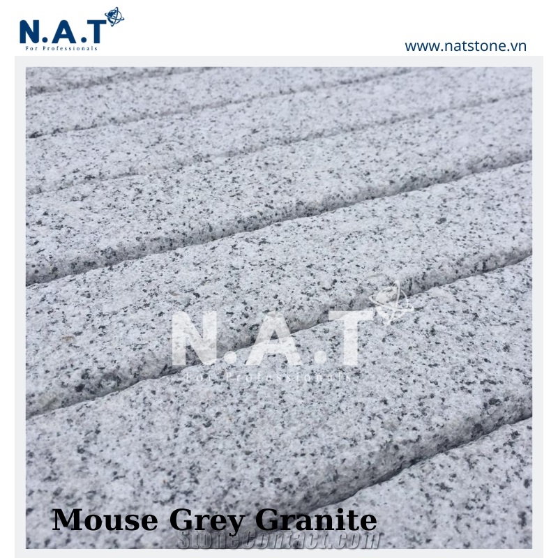 Vietnam White Granite Palisades Flamed Or Cleaved