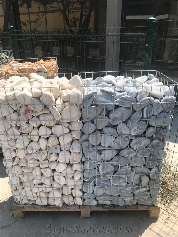 Tumbled Stone Gabion for Garden Design