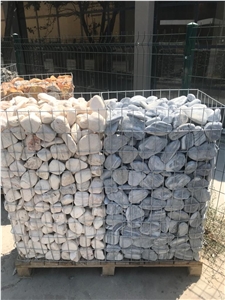 Tumbled Stone Gabion for Garden Design