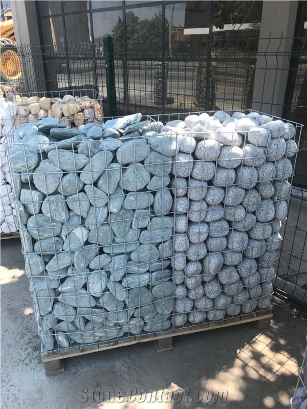 Tumbled Stone Gabion for Garden Design