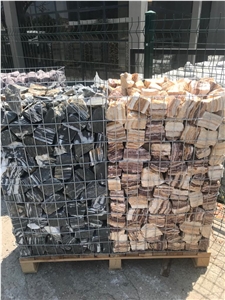 Tumbled Stone Gabion for Garden Design