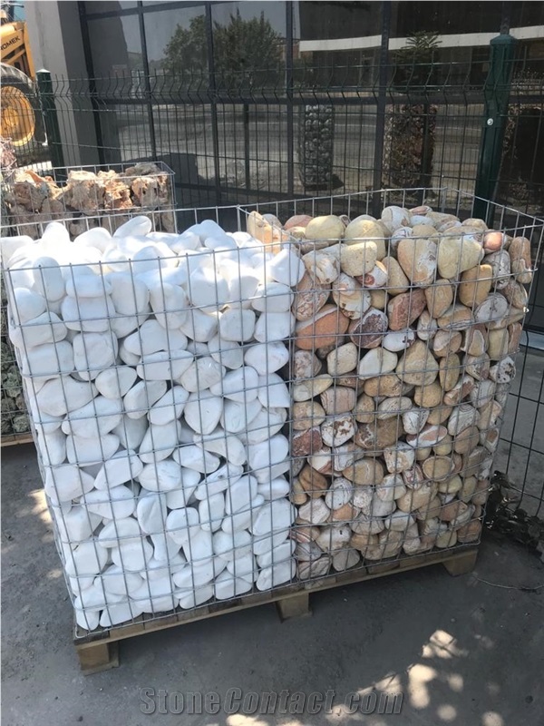 Tumbled Stone Gabion for Garden Design