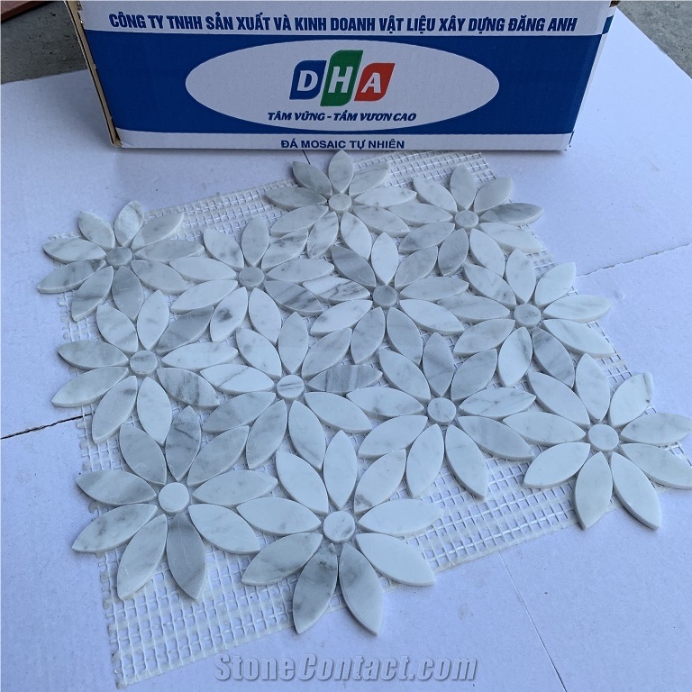 Flower Mosaic Pattern Tile