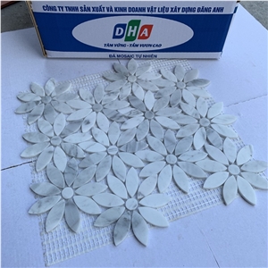 Flower Mosaic Pattern Tile